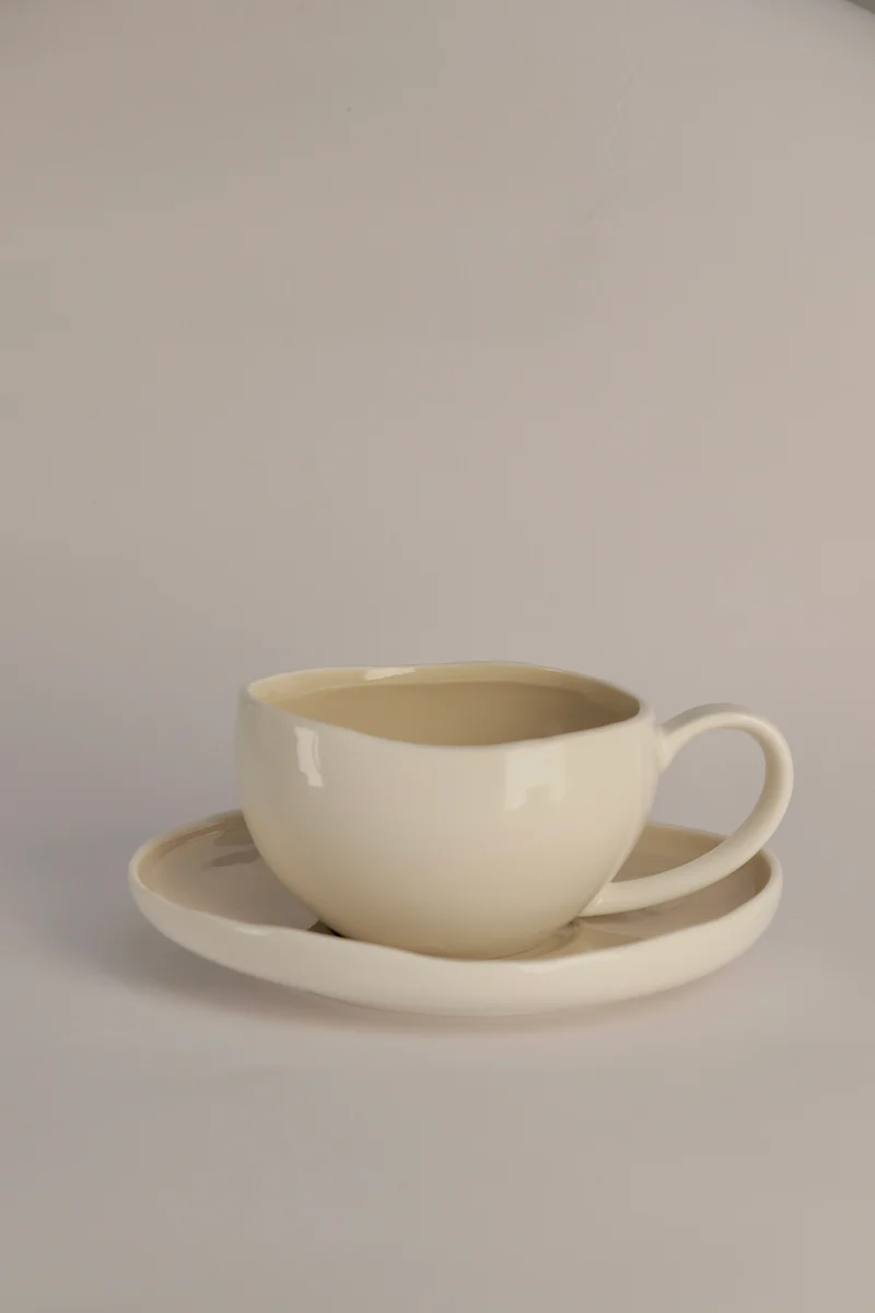 Barles Beige Kaffeeset 12 teilig für 6 Personen