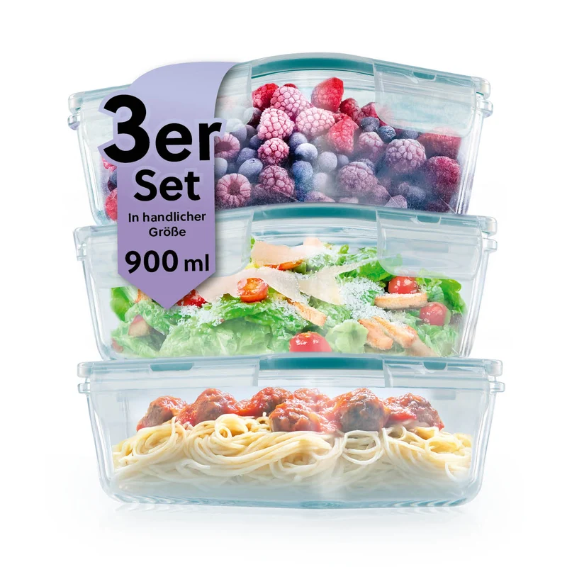 Frischhaltedosen Klick-it, 6-tlg., Mint