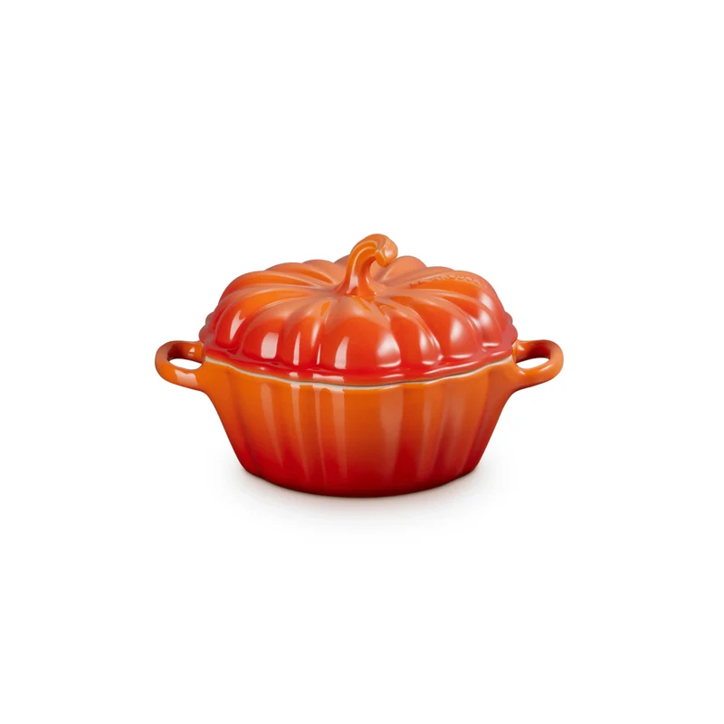 Le Creuset - Mini Brat-/Schmortopf Kürbis Orange-Rot 0,35 L