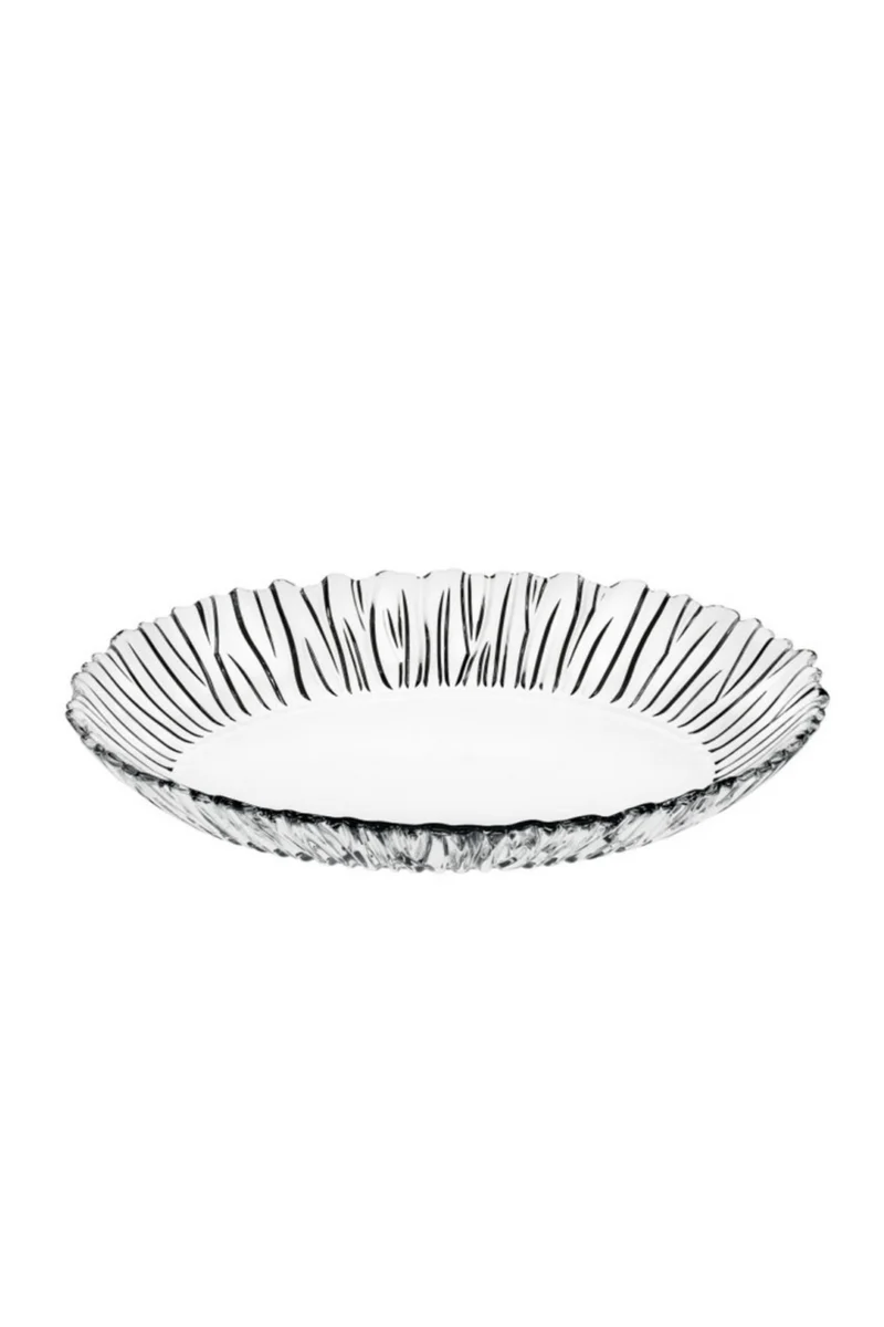 Pasabahce Aurora Servierplatte aus Glas 33x25cm