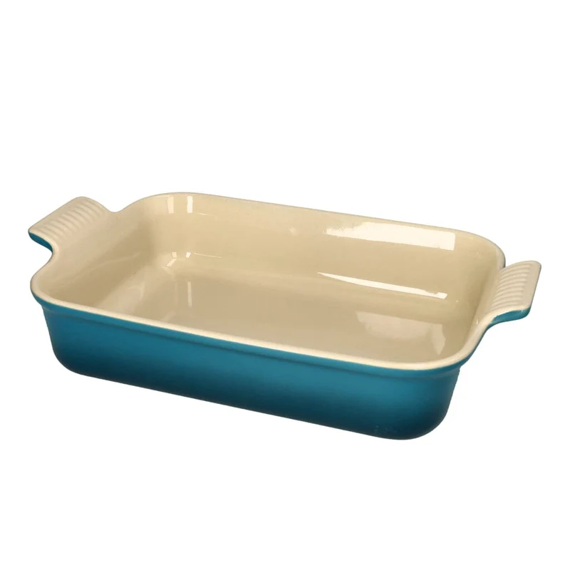 Le Creuset - Rechteckige Auflaufform Deep Teal 32x24cm 3,1l