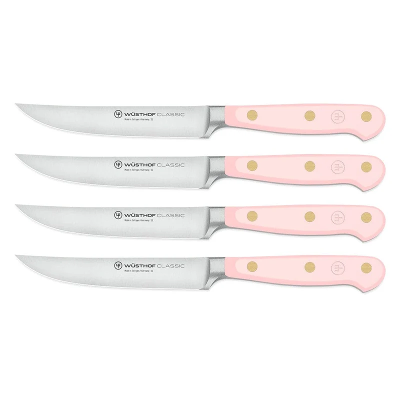 Wüsthof - Klassisches Steakmesser-Set 4-teilig Rosa Himalaya-Salz