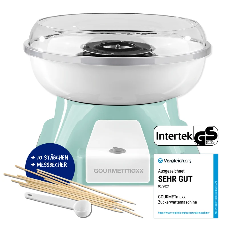 Zuckerwatte-Maschine - mint/weiß