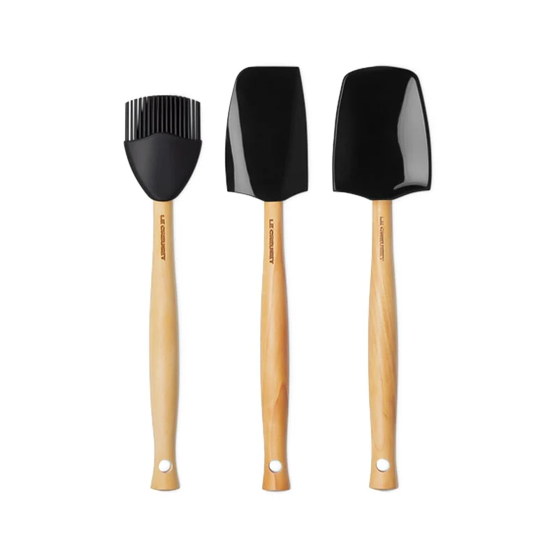 Le Creuset - Premium Pfannenwender-Set 3-teilig Ebony schwarz