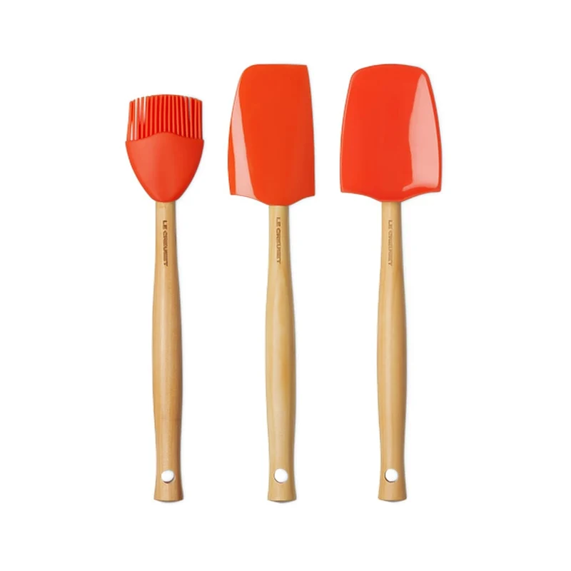 Le Creuset - Premium Pfannenwender-Set 3-teilig Orange-Rot