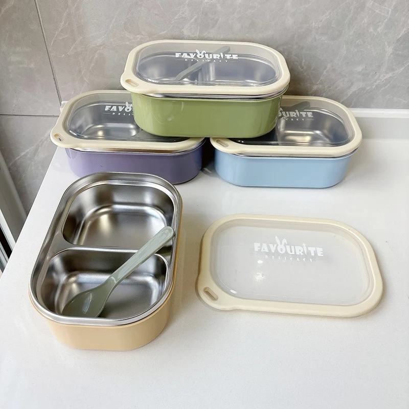 Mehrfach-Compartment Edelstahl Lebensmittelaufbewahrungsbehälter