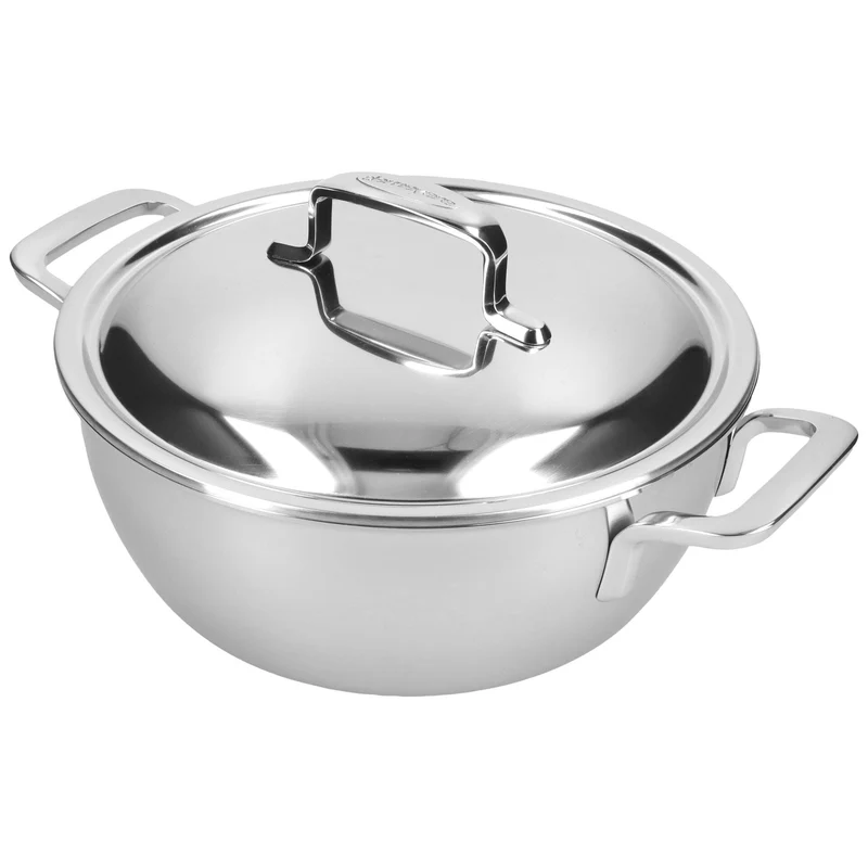 Demeyere - Intense 5 Konischer Bratentopf 24 cm mit Deckel