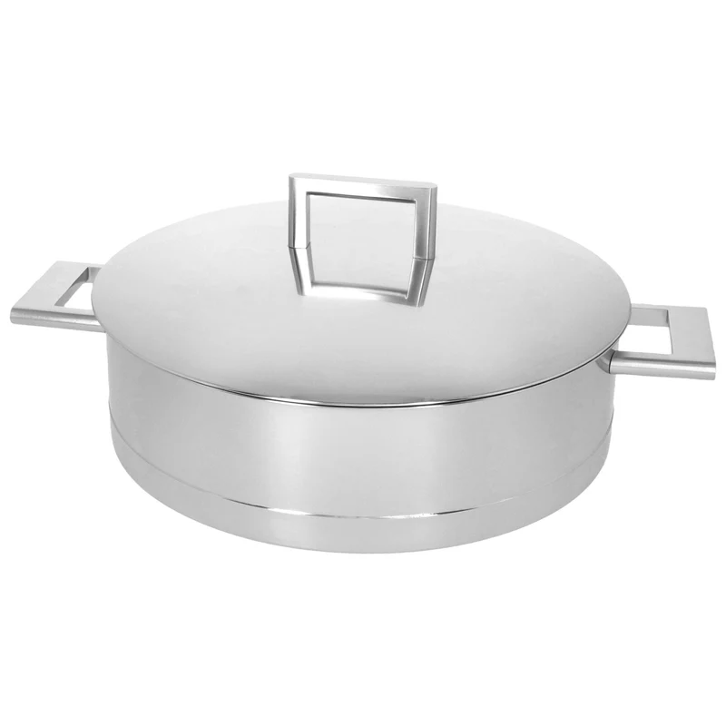 Demeyere - John Pawson 7 Niedrige Stielkasserolle 28 cm mit Deckel