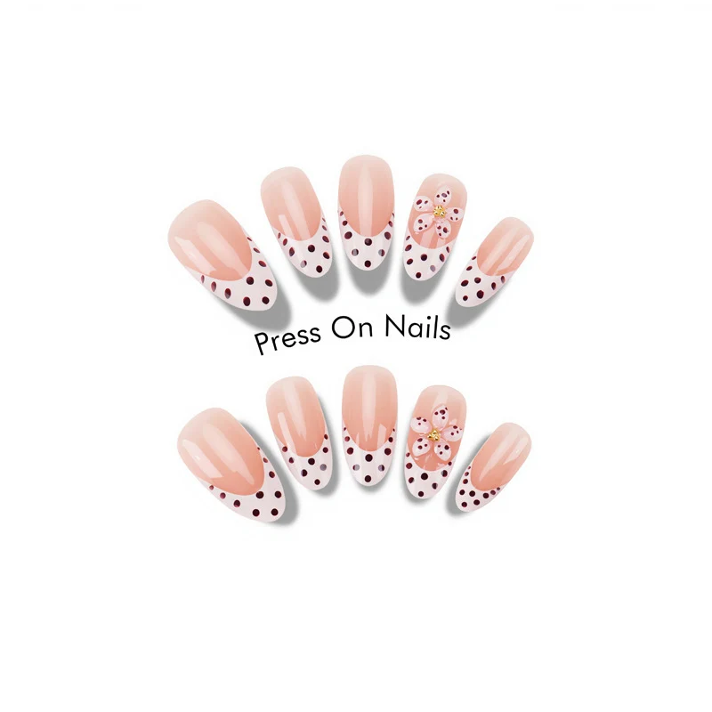 Thematisches Floral Press-On Nail Set Karnz