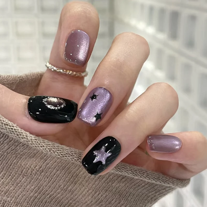 Sternen-Themen Druck-On Nagelset Karnz