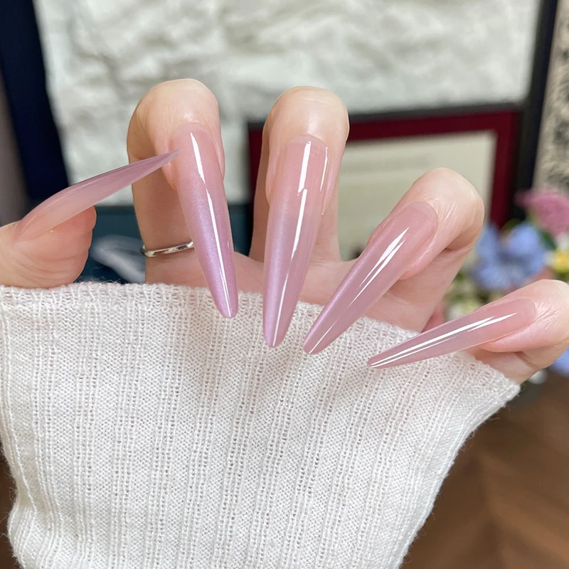 Premium Stiletto Press-On Nägel mit glänzendem Finish Karnz