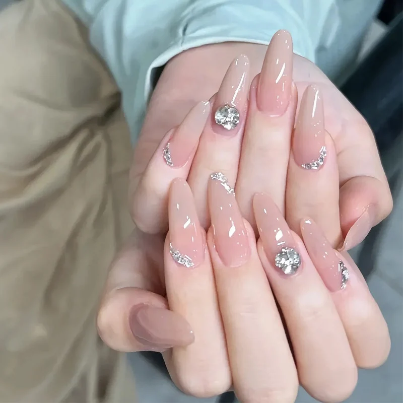 Premium mit Strass verzierten Press-On Nägel Karnz 1789389044