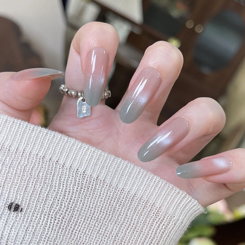 Ombre Lange Stiletto Press-On Nägel Karnz