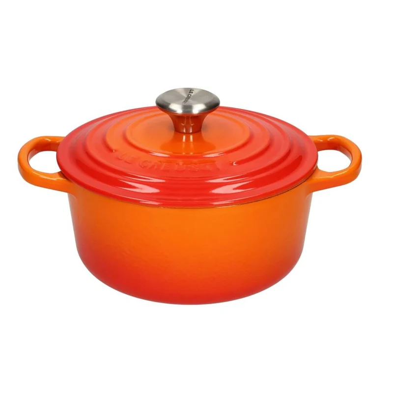 Le Creuset - Braten- / Schmortopf Signature rund Orangerot 18cm 1,8l