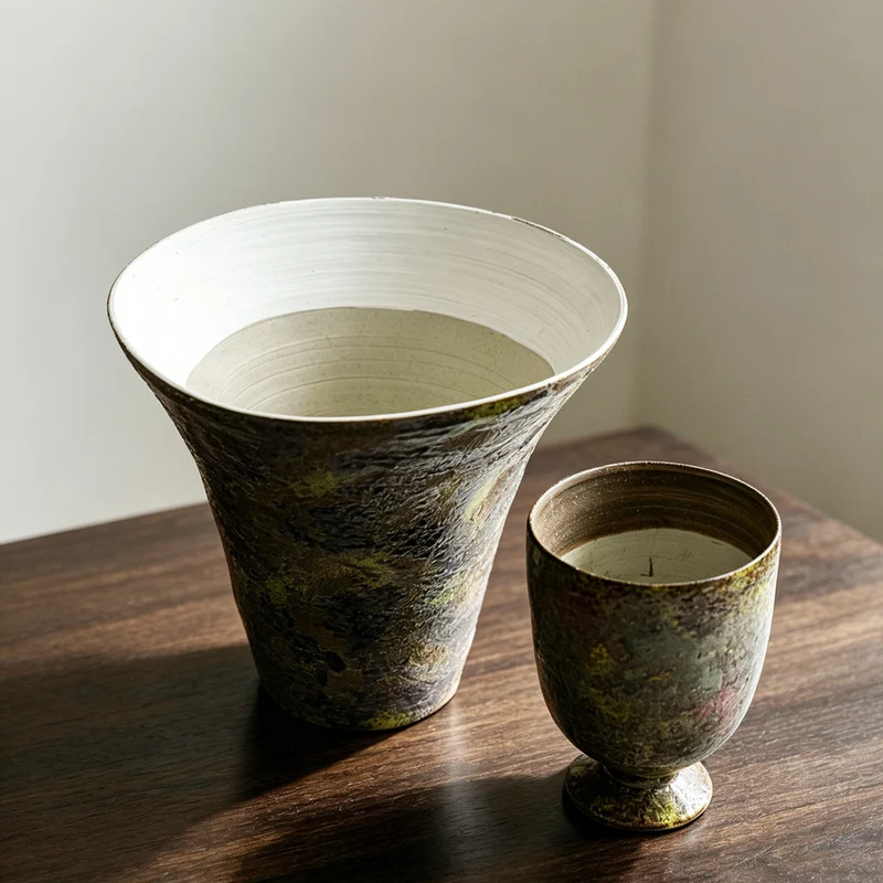 Kunstvolle Keramikblumenvase Karnz