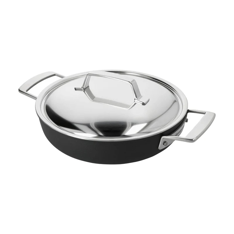 Demeyere - Alu Pro 5 Ceraforce Niedriger Kochtopf mit Deckel 28 cm