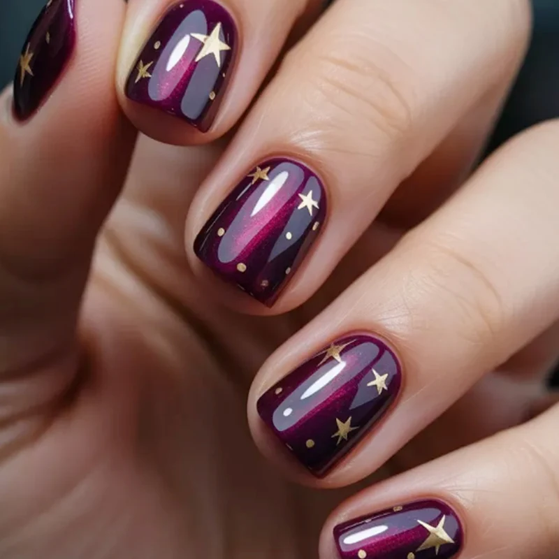 Sternenhimmel-Nageldesign Karnz