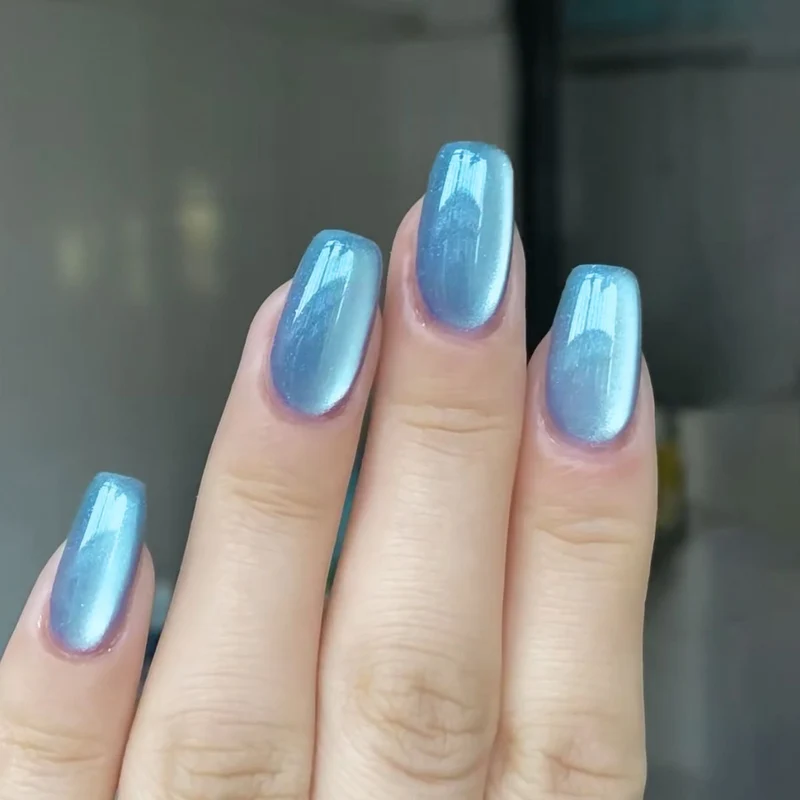 Gradient Glänzende Nagelkunst Verlängerungen Karnz