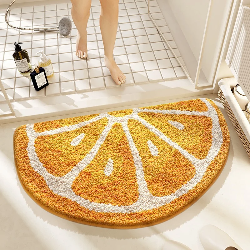 Fruchtförmige Badmatte
