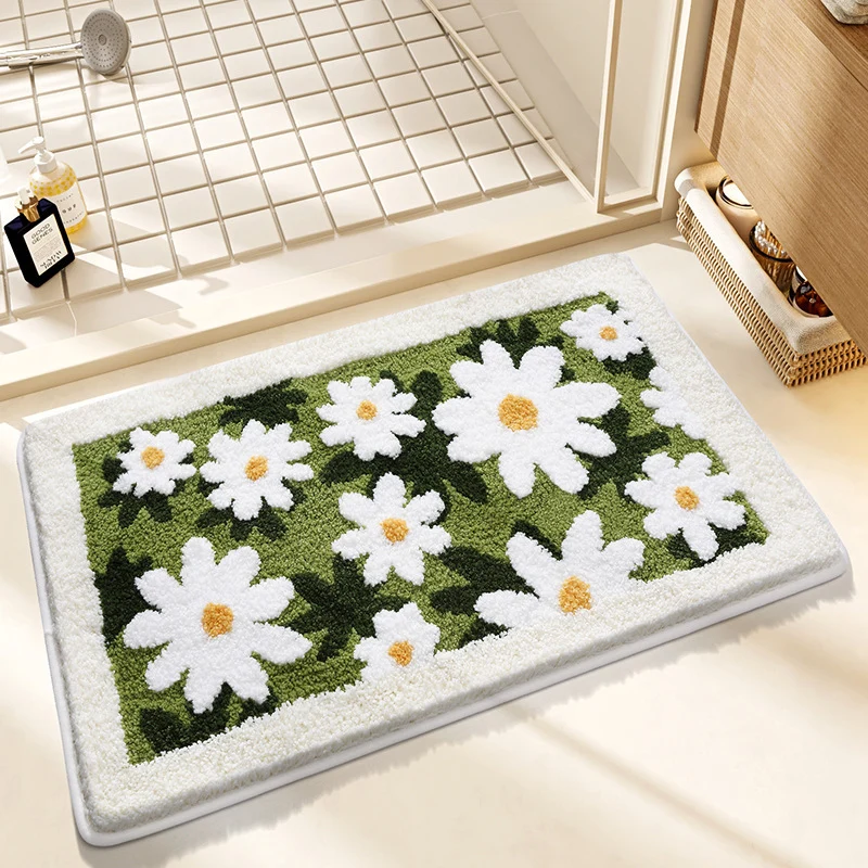 Blumenmuster Badezimmermatte
