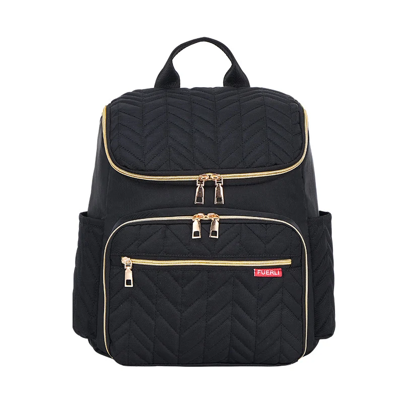 Elegante gesteppt Multi-Compartment Rucksack Karnz