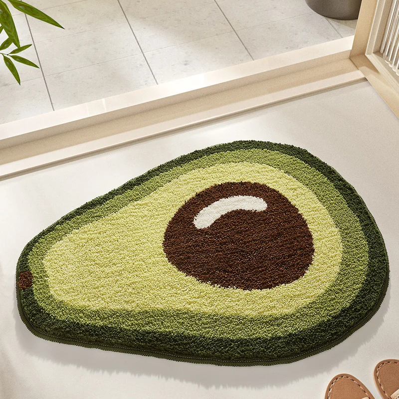 Avocado Shape Plüsch Badmatte