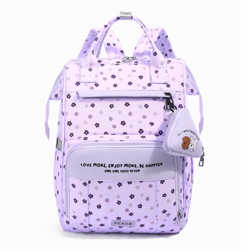 Stylische Blumendesign Schulrucksack Karnz