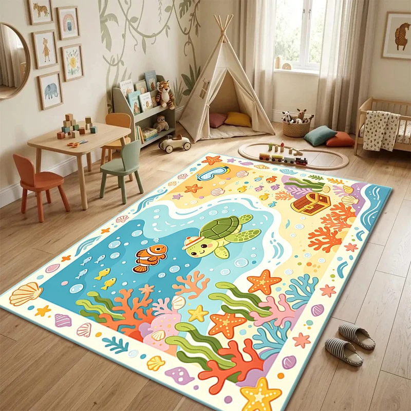 Unterwasser-Themen-Spielteppich