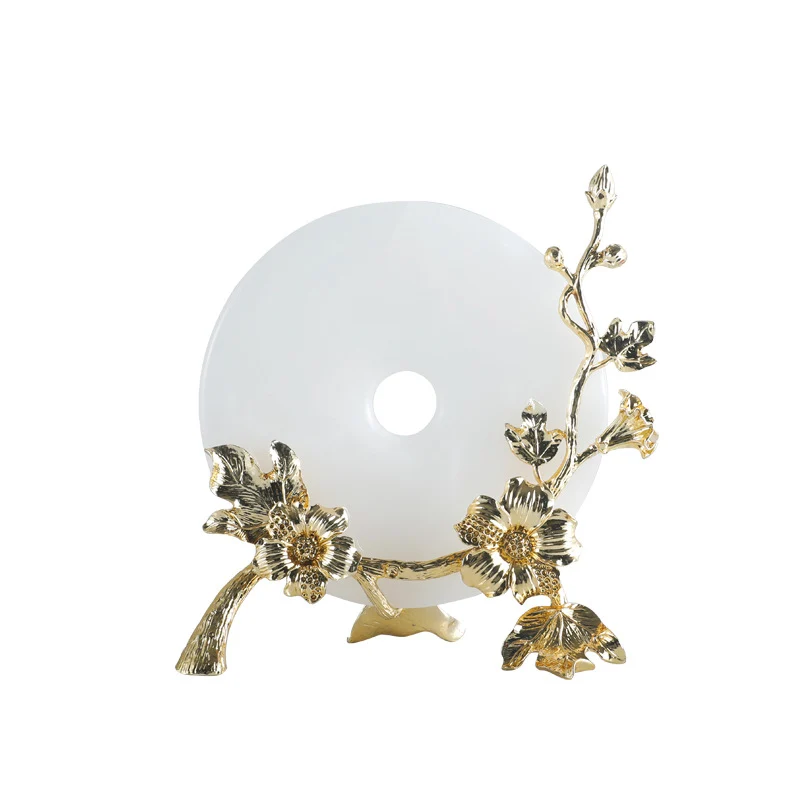 Luxuriöse florale dekorative Diskhalter