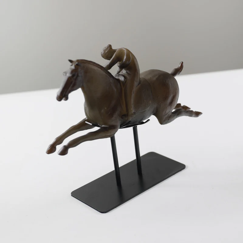 Pferdesport-Themen dekorative Skulptur