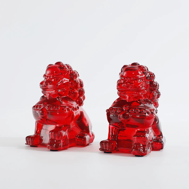 Dekorative Wächterlöwenfiguren