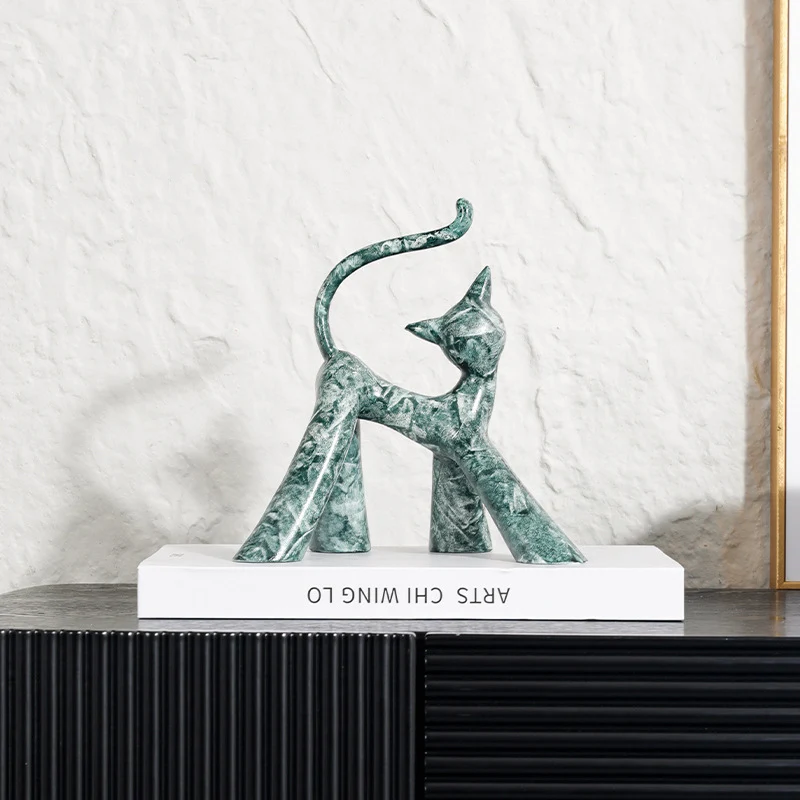 Künstlerische Katzenfigur