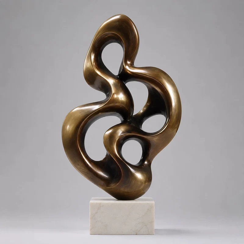 Moderne abstrakte dekorative Skulptur
