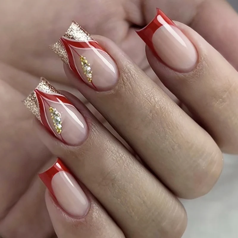 Elegante Künstlerische Nagelverlängerungen Karnz