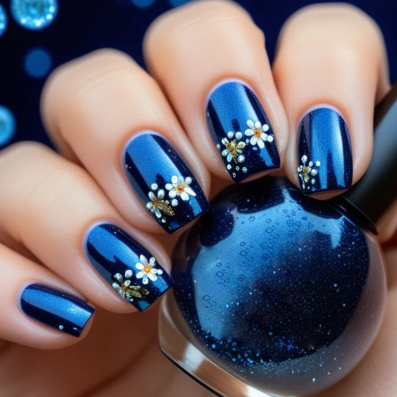 Dekoratives Floral Nagelkunst Set Karnz