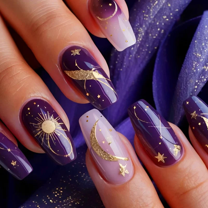 Himmlisch-Themen 3D NagelkunstExtensions Karnz