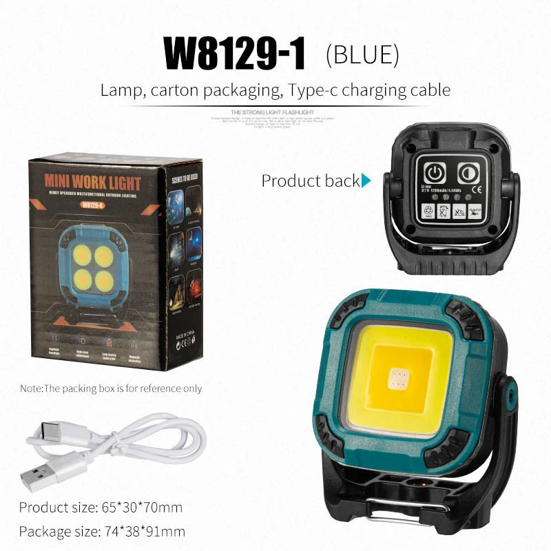 Mini-Campinglampe mit LED und Schlüsselanhänger