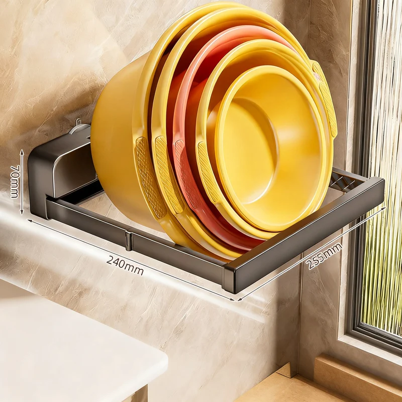 Wandregal für Waschbecken, klappbar