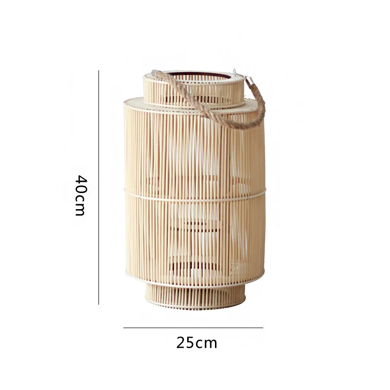 Dekorative Rattan-Laterne Karnz