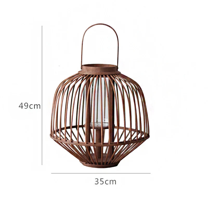 Dekorative Rattan-Laterne Karnz