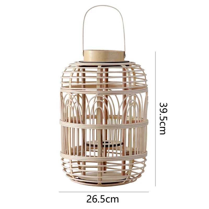 Dekorative Rattan-Laterne Karnz