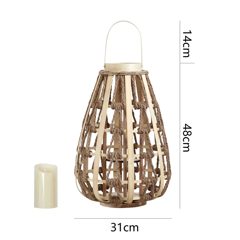Dekorative Laterne aus Rattan Karnz