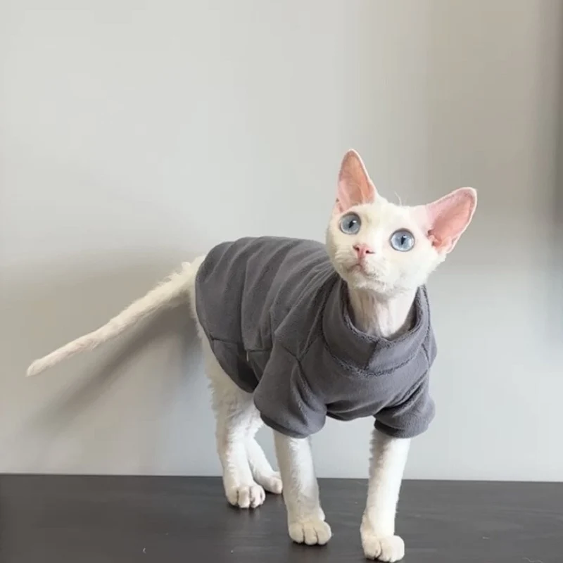 Hundemantel aus Sweatshirt-Stoff mit Taschen