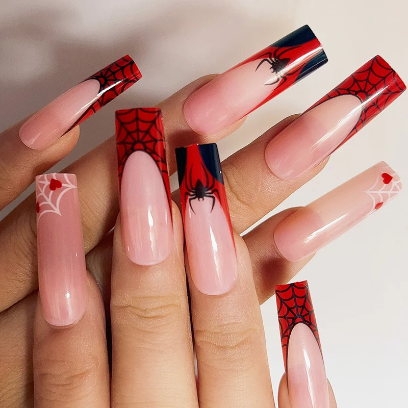 Themen-Spinnennetz-Nagelkunst-Verlängerungen Karnz