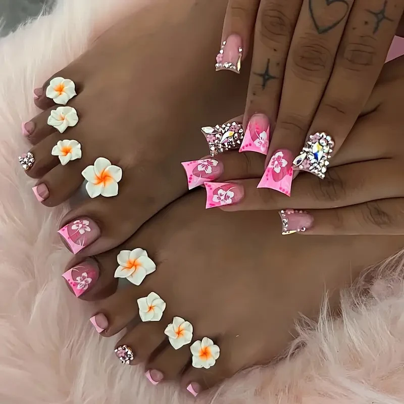 Floral Nail Art Enhancement Set Karnz