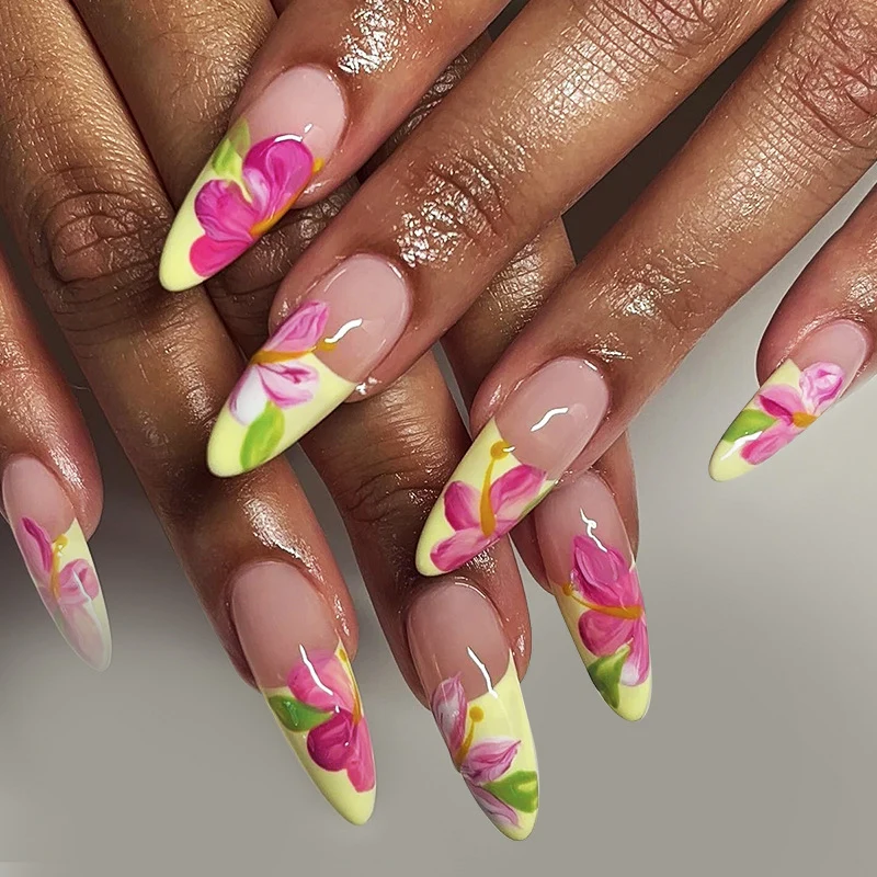 Blumen Design Acryl Nagelverlängerungen Karnz