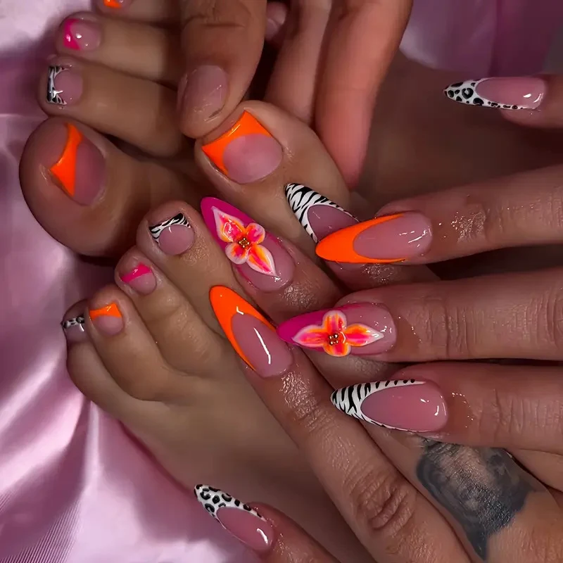 Floral Künstlerisches Nageldesign Karnz