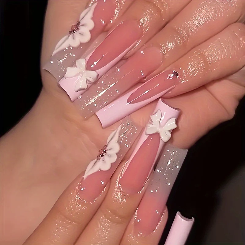 Floral 3D Nagelkunst Verlängerungen Karnz
