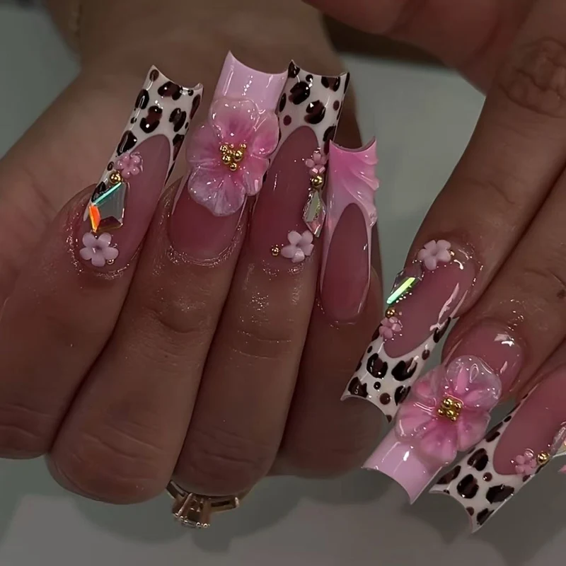 Florale 3D Dekorative Nail Enhancements Karnz