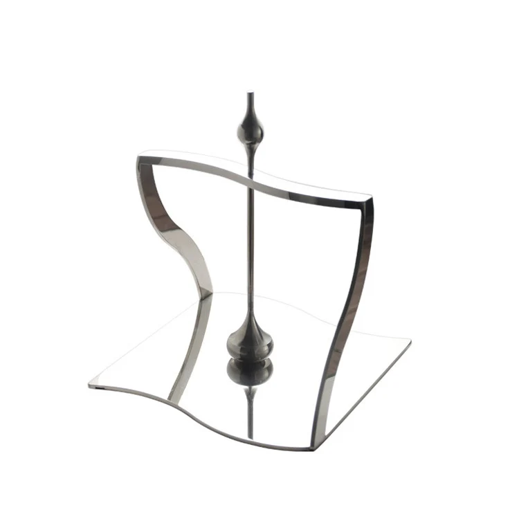 Eleganter Moderner Dekorativer Stahl Kerzenhalter